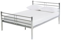 Collection Kaira Double Bed Frame - Chrome